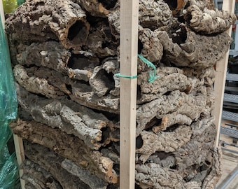 Virgin Cork Bark Rounds: Natural Terrarium & Reptile Habitat Decor