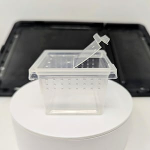 積み重ね可能なミニクリア無脊椎動物＆爬虫類飼育ボックス