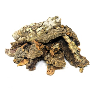 Virgin Cork Bark BITS 3LB 2-4&quot;- for Orchids, Airplants, Reptiles, Tarantula, and Terrariums