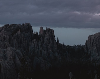 Custer State Park Twilight Print, South Dakota Black Hills Landscape