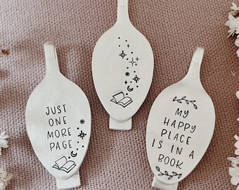 Bent Spoon Bookmark: Vintage Silverware, Book Lover Gift