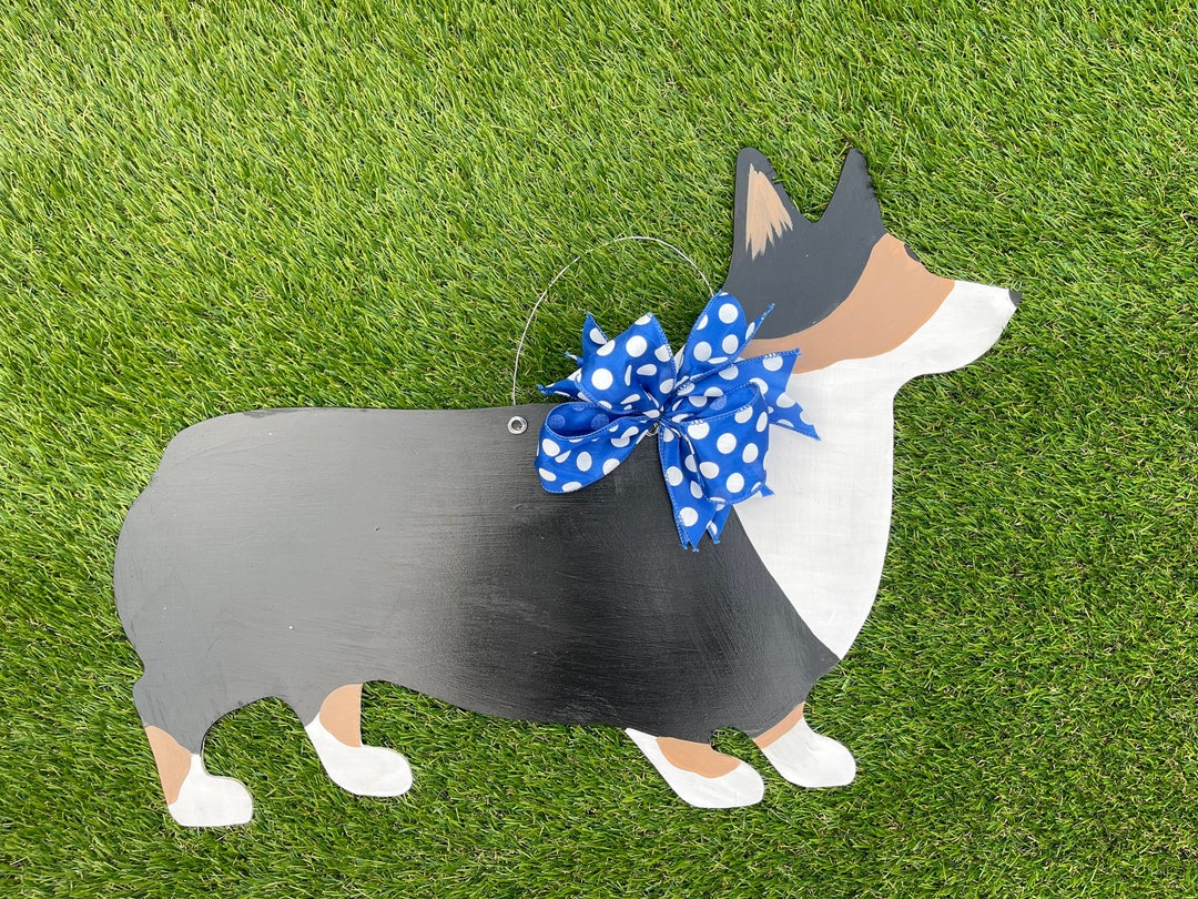 Dog Wooden Door Hanger Etsy