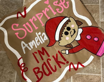Banner / Sign - Christmas Banner - Elf on the Shelf - Birthday - Backdrop - Kraft Paper Banner - Party Sign - Retirement - Engagement Party