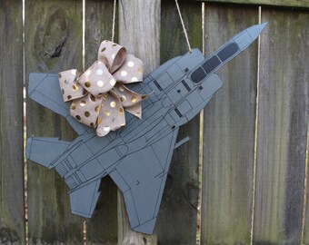 F15 Jet Wooden Door Hanger