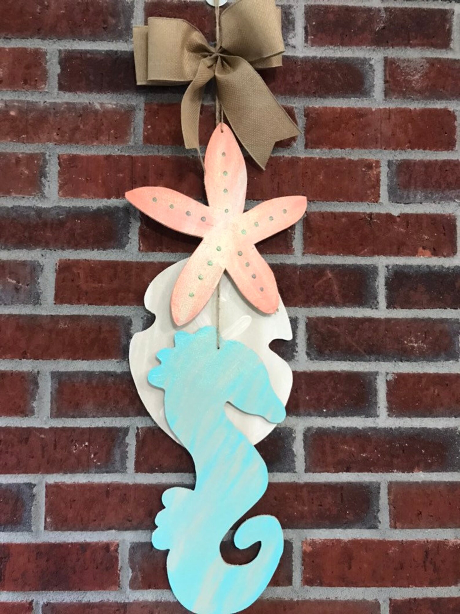 Door Hanger / Coastal Beach Life Wooden Door Hanger - Beach - Coastal ...