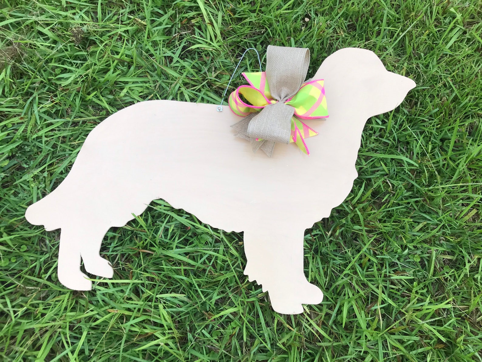 Golden Retriever Dog Wooden Door Hanger Etsy