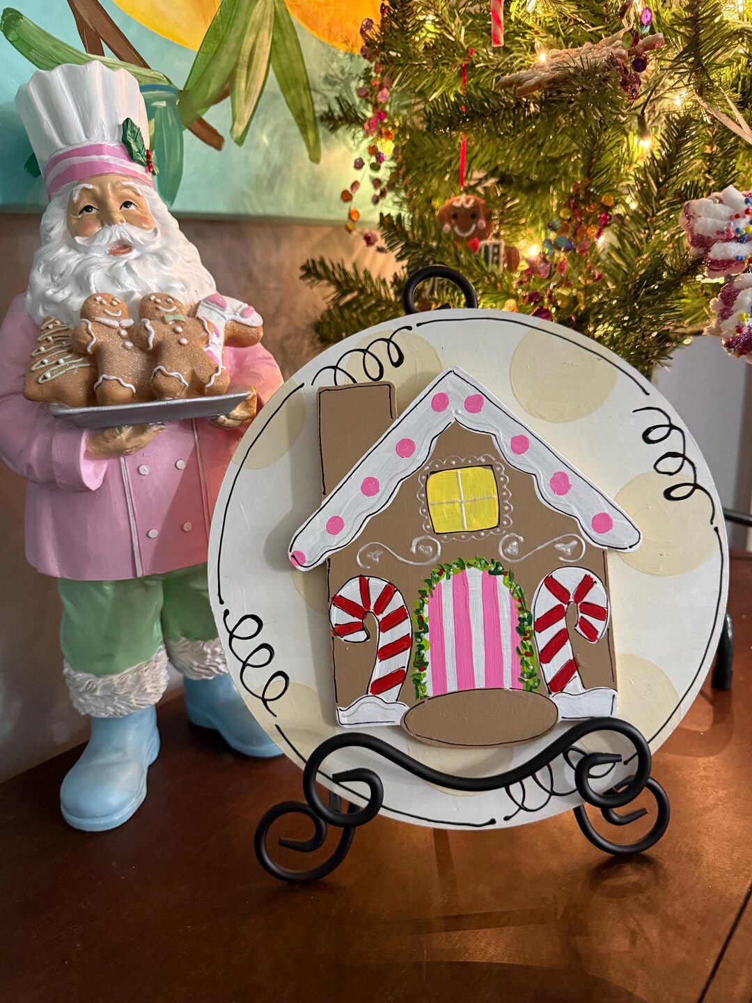 Attachment / Gingerbread House - Interchangeable Wreath - Door Hanger ...