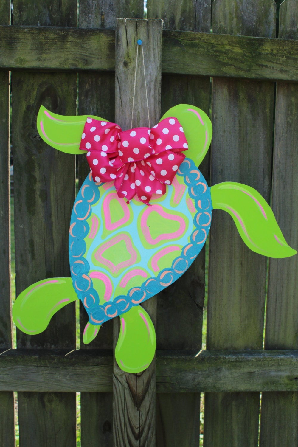 Door Hanger / Sea Turtle Wooden Door Hanger - Sea Turtle - Beach House ...