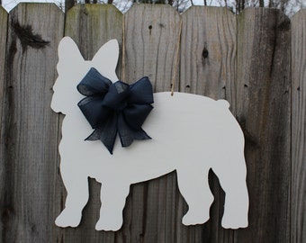 French Bulldog Dog Wooden Door hanger