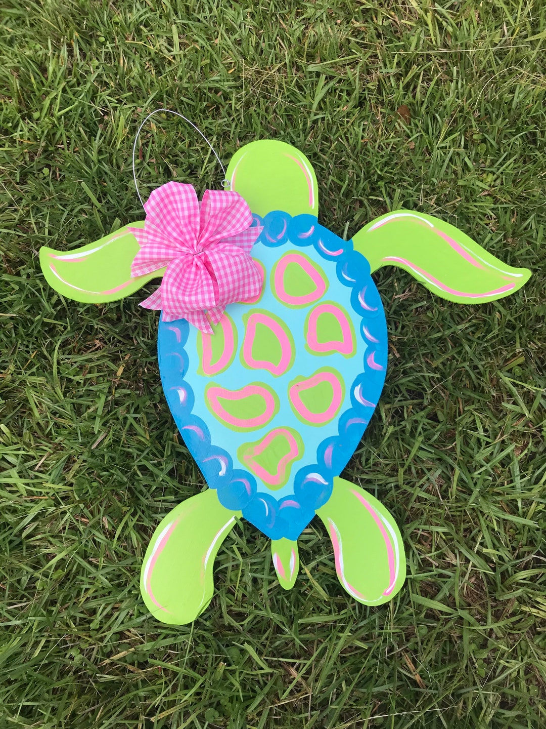 Door Hanger / Sea Turtle Wooden Door Hanger - Sea Turtle - Beach House ...