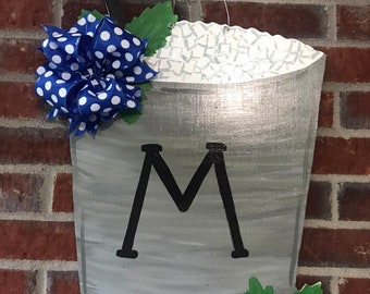 Door Hanger / Mint Julep Wooden Door Hanger - Horse Race - Cocktail - Mint Julep - Derby