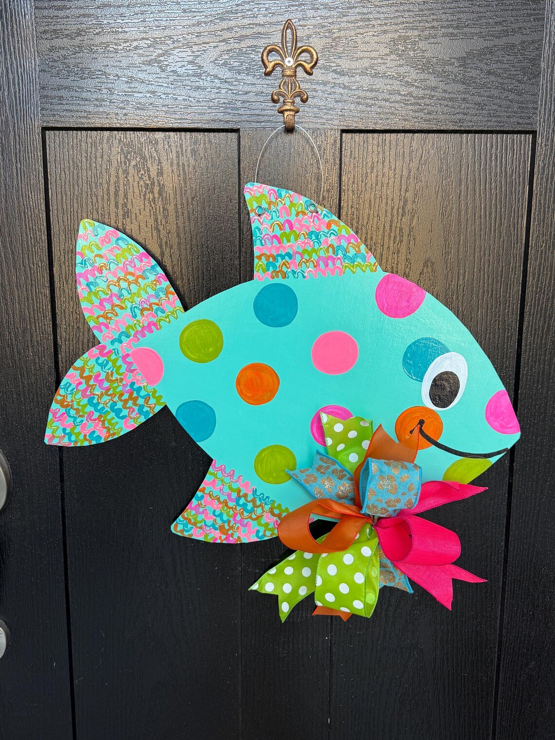 Door Hanger / Tropical Fish Wooden Door Hanger / Beach Life - Tropical ...