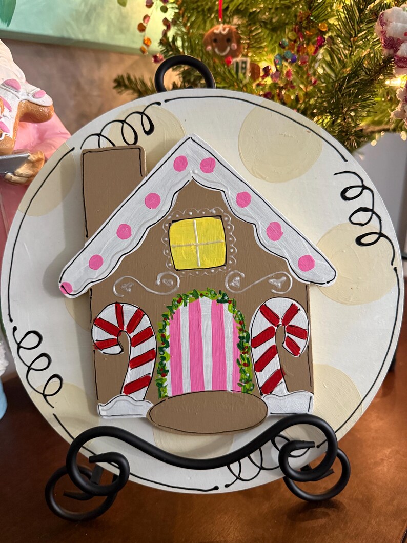 Attachment / Gingerbread House - Interchangeable Wreath - Door Hanger ...