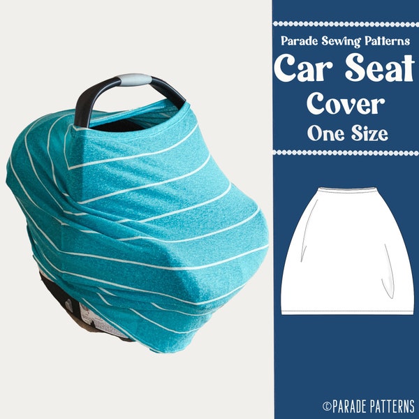 The Stretchy CAR SEAT COVER pattern, Car Seat Cover Sewing Pattern Pdf, easy sewing pattern, baby sewing pattern