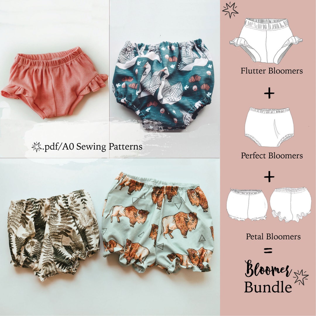 BUNDLE: Perfect Bloomers Pattern + Petal Bloomers Pattern + Flutter ...