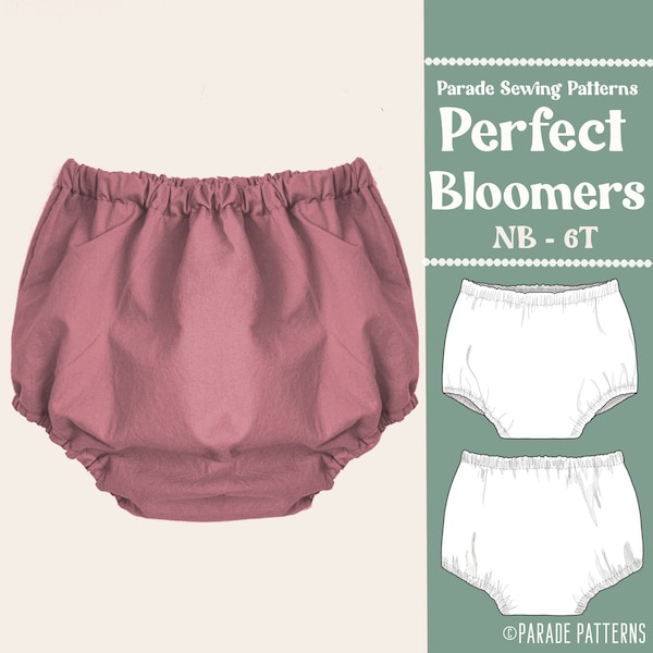 The PERFECT BLOOMERS SEWING Pattern pdf | 11 Sizes | Diaper Cover Pattern, Bloomer Sewing Pattern, Baby Bloomer Pattern, Bummies Sewing