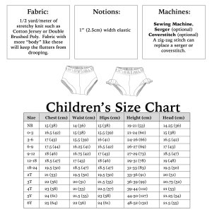 FLUTTER BLOOMERS SEWING Pattern Pdf 11 Sizes - Etsy