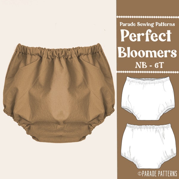 BLOOMERS SEWING Schnittmuster pdf | 11 Größen | Windelüberhose nähen, Baby Pumphose nähen, Bummies nähen, Kinder Pumphose Schnittmuster