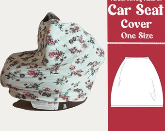 The Stretchy CAR SEAT COVER pattern, 4-in-1 multifunctional baby product, car seat cover sewing pattern pdf