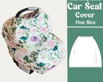 The Stretchy Car Seat Cover Pattern | Multi-functional baby product | Fits well on all car seats
