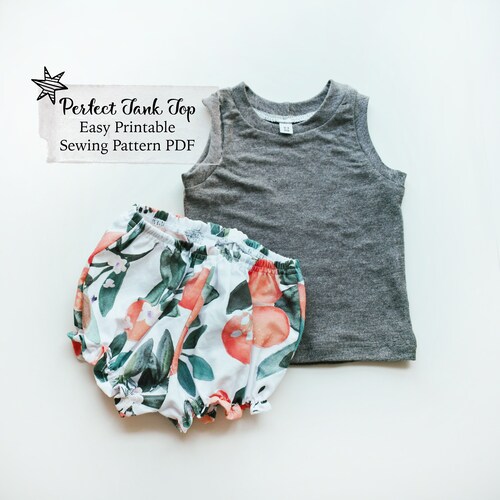 Baby or Child TANK TOP SEWING Pattern Pdf 9 Sizes Easy Etsy