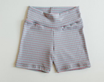 BIKE SHORTS pdf sewing pattern/A0 |  video tutorial | soft, knit shorts for sizes 6-12m up to Youth 14