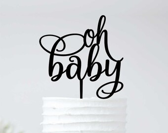 Oh Baby Cake Topper - Baby Shower Decoration - 66-105