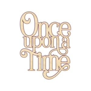Once Upon a Time Wood Sign - Nursery Library Reading Nook