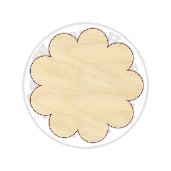 Scalloped Circle Cutout Shapes Unfinished Wood Various Sizes Wood Craft  Shapes 170209 