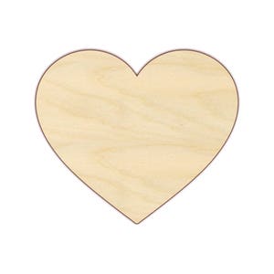 Fab Lab 8in x 8in Wooden Heart Cutout