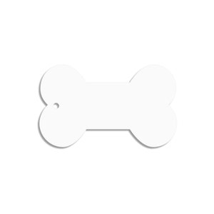 Bone Acrylic Blank - Laser Cut Acrylic - Key Chain Blank - Badge Reel - Phone Grip - Acrylic Craft Blanks