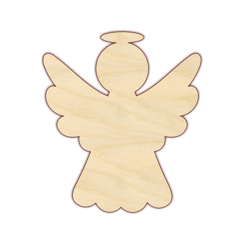 Angel Wood Cutout - Unfinished Wood - 160292 - Etsy