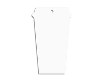 Cup Acrylic Blank - Laser Cut - Key Chain - Badge Reel - Phone Grip - Craft Blanks