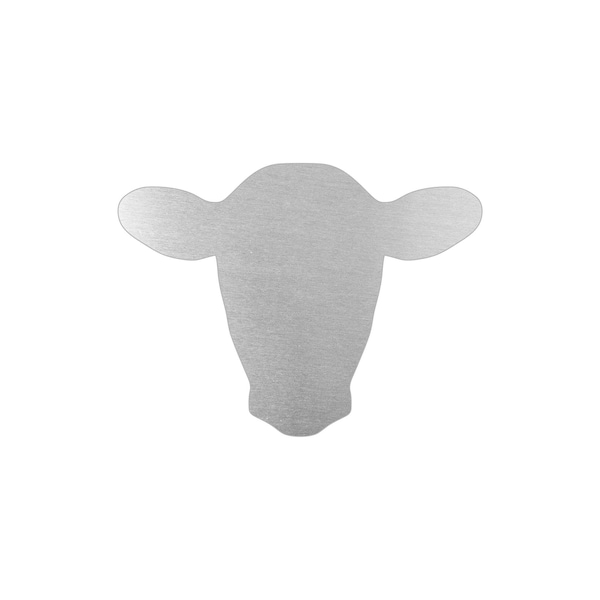 Cow Head Aluminum Blanks - Stamping Blanks - Stamping Supplies - Laser Cut Aluminum Blanks - 170620