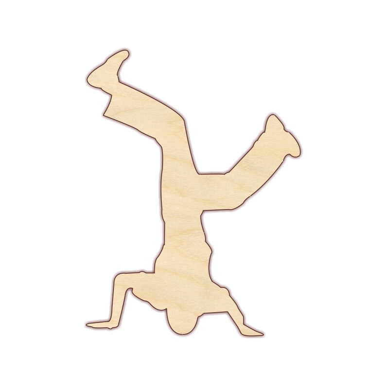 160360 Hip Hop Dancer Unfinished Wood Wood Cutout