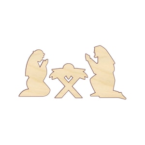 Nativity Set - Nativity Scene - Unfinished Wood - 160396