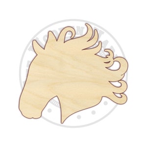 Horse Head - Horse Art - Horse Decor - Horse Decorations - Wooden Horse - Wood Horse - Wood Horse Head Shape - Wood Craft Shapes - 170395