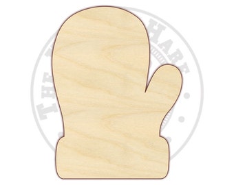 Mitten 2"-12" - Wood Cutout  - 170173