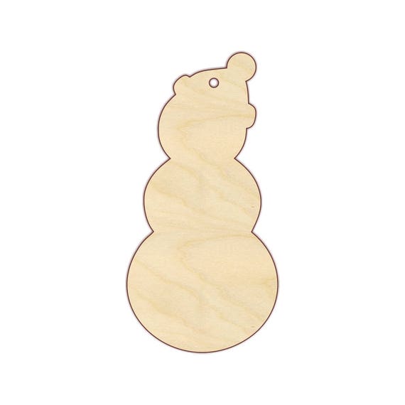 3D Ornament Snowman 3 Pieces Laser Cut Out Unfinished ORN26 3D Ornament Snowman 3 Pieces Laser Cut Out Unfinished ORN26