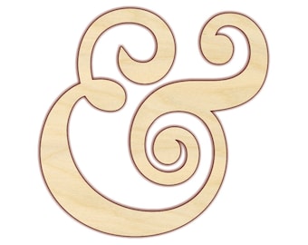 Ampersand Sign -  Wood Ampersand - Engagement Photo - And Photo Prop - Wedding Decor - 170430