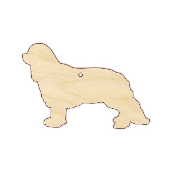 Ornament - Cavalier King Charles Spaniel Dog Raw Wood Ornament - Cavalier King Charles Spaniel Dog Raw Wood