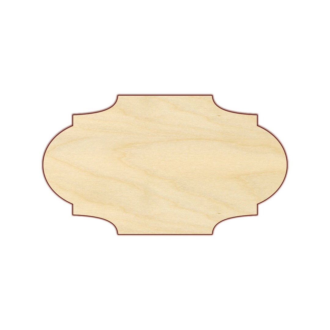 Pine Unfinished Wooden Addison Plaque, Blank Wooden Plaques