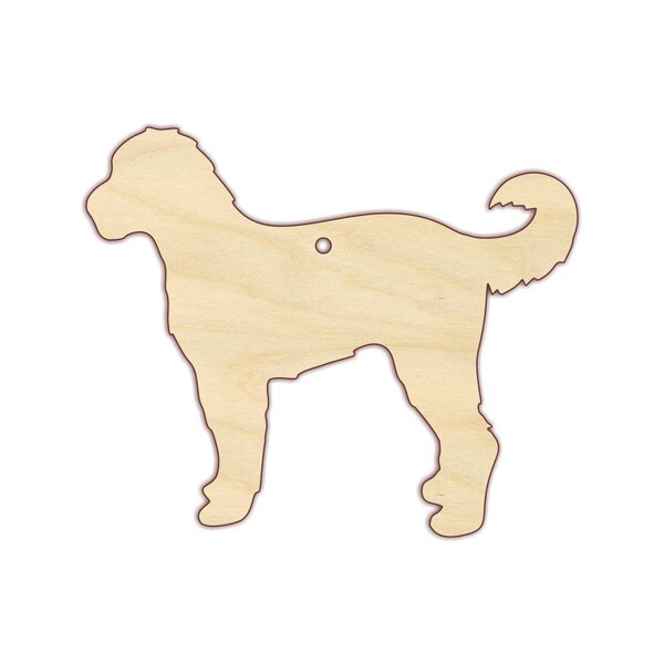 Labradoodle Ornament Blank - Unfinished Wood Blanks - Christmas Ornament - 170619