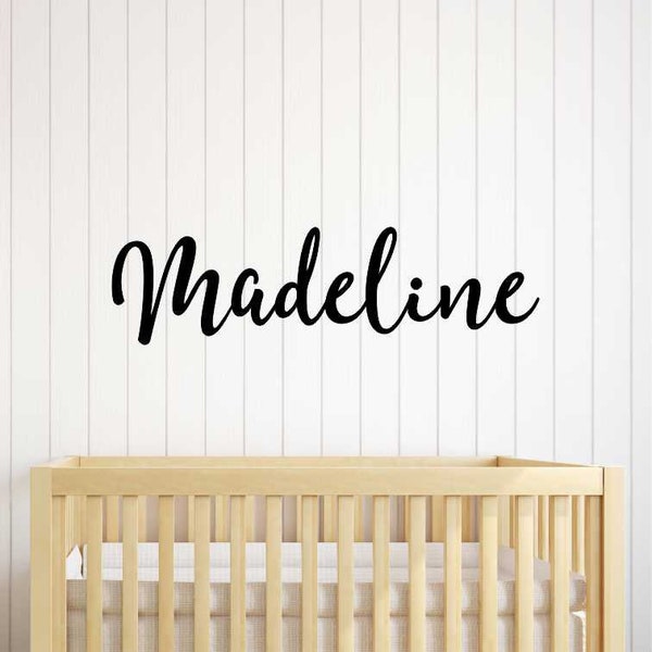 Wood Name Sign - Painted Name Sign - Unfinished Wood Name - Wood Cutout - Font 24