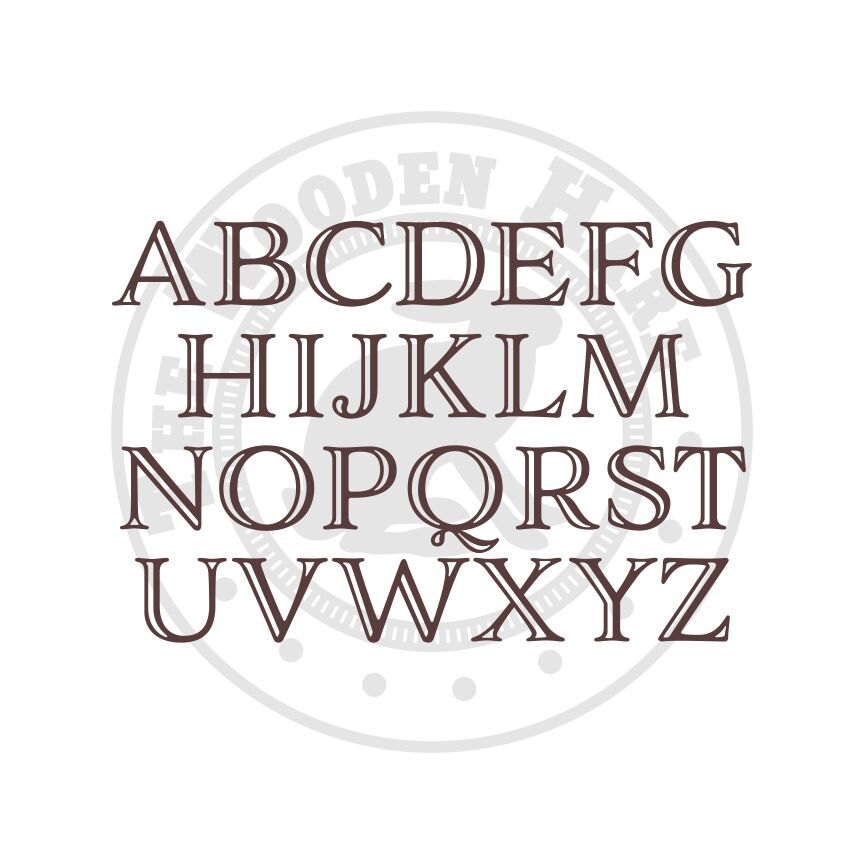 Monogram Letters - Scroll Monogram - Wooden Letters - Wall Letters ...