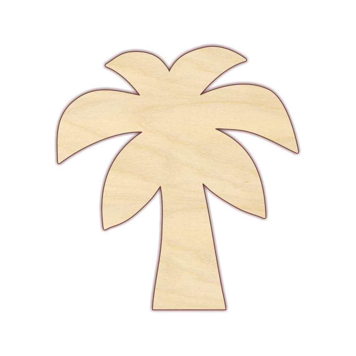 Palm Tree Wood Cutout Unfinished Wood 160527 Etsy