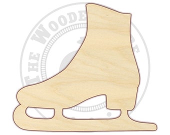 4 - 12" Ice Skate Wood Cutout  - 170197 -  Unfinished Winter decor, Christmas ornaments