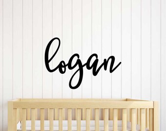 Laser Cut Wood Name Sign Nursery - Baby Nursery - Wood Cutout - Font 15