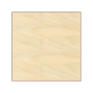 Square 14&quot;-24&quot; - Wood Cutout  - 170117