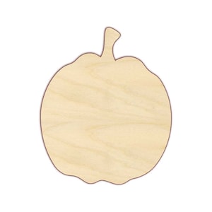Tall Pumpkin Wood Cutout - Unfinished Wood - 160607